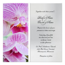 Orchidbröllopinbjudan