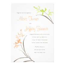 Orchidbröllopinbjudan