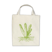 Organisk livsmedeltoto för sparris tote bag