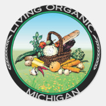 Organiska Michigan Klistermärken
