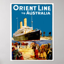 Orient fodrar till Australien Print
