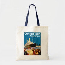 Orient fodrar till Australien Tote Bags