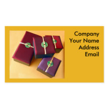 Orientaliska Giftboxes Visitkort Mallar