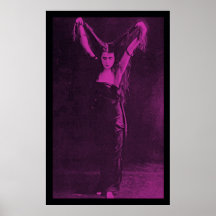 Original- Goth flicka Theda Bara Affisch