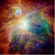 Orion Nebula (Hubble & Spitzer teleskop) Acrylic Cut Out