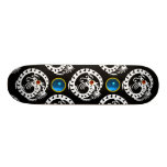 ORMDRAKE, svart, röd Ruby för vit, blåttsafir Skate Decks