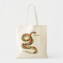Ormen tillfogar din texttoto hänger lös tote bag