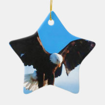 Örn i flyg juldekoration