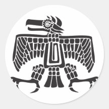 Örn mexicansk hieroglyph (Maya) Klistermärke