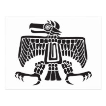 Örn mexicansk hieroglyph (Maya) Vykort