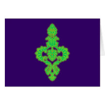 Ornament floral grußkarte