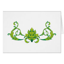 Ornament floral karte