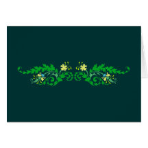 Ornament floral karte