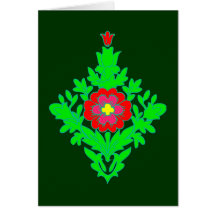 Ornament floral karten