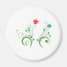Ornament Floral Kühlschrankmagnete