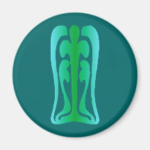 Ornament Jugendstil Art Nouveau Kühlschrankmagnete