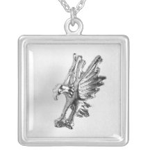 Örnett pund sterling försilvrar halsbandet