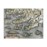 Ortelius kartlägger havsmonstervykort