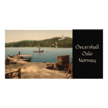 Oscarshall Oslo, norge Anpassingsbara Fotokort