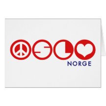 Oslo Norge Hälsningskort