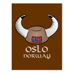 Oslo norgeViking hatt Vykort