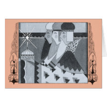 Oss tre Deco kungar Hälsningskort