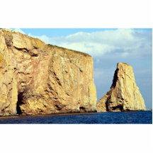 Öster avslutar av Perce sten, Gaspe, Quebec, Kanad Photo Cut Out