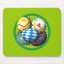 Ostereier Osternest easter eggs basket Mousepad