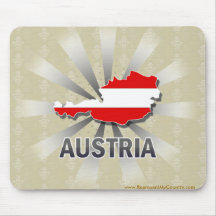 Österrike flaggakarta 2,0 musmatta