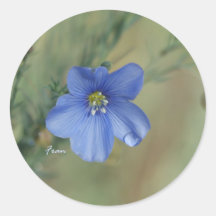 Österrikiskt lin runda klistermärken