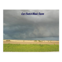 Östlig centralIllinois storm Vykort
