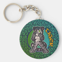 Östlig Zodiac - tiger Keychain Nyckelring