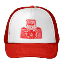 Östligt - tysk kamera - rött baseball hat