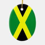 Oval prydnad för Jamaica flagga Jul Dekorationer