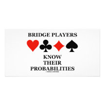 Överbrygga spelare vet deras Probabilities Fotokort