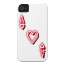 Överdängare av hjärtaneonfodral iPhone 4 Case-Mate skal