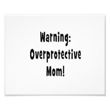 overprotective mammasvart för varning foto