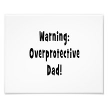 overprotective pappasvart för varning konstfoto