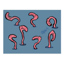 översvämmade flamingos vykort