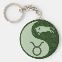 Oxen Yin Yang Nyckelring