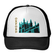 Oxford England byggnad 1986 röra sig i spiral Cyan Kepsar