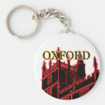 Oxford England byggnad 1986 röra sig i spiral rött Nyckel Ringar