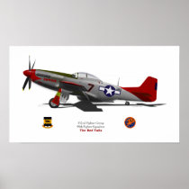 P-51Dtuskegee Affischer