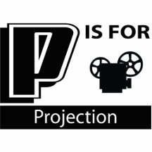 P är för projektion photo cut outs