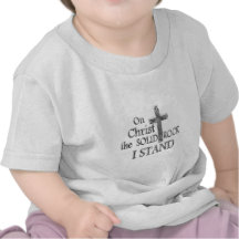 På Kristus den fasta stenen som JAG STÅR T-shirts