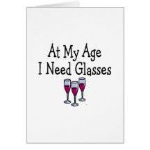På min ålder behöver jag exponeringsglas kort
