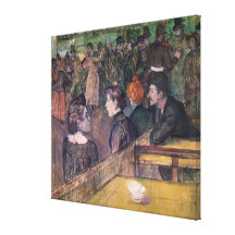 På Moulinen de la Galette, 1899 Sträckt Kanvastryck