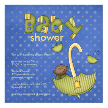 Packe av glädje:: Grönt:: Baby showerinbjudan