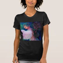 Påfågeldam vingar av Duality Tee Shirt