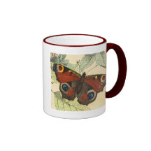 Påfågelfjäril Kaffe Kopp